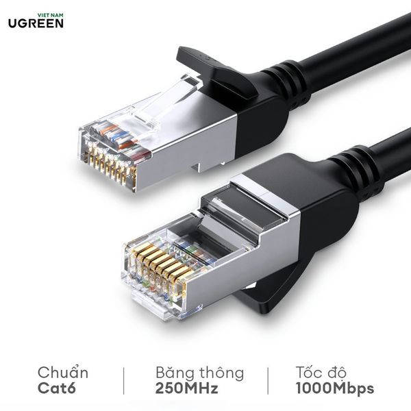Cáp mạng Ethernet UGREEN NW101 Cat 6 U/UTP thuần đồng