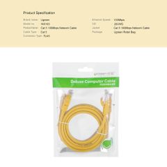 Cáp mạng CAT5e UGREEN NW103 2 đầu đúc sẵn, dài 1m đến 20m