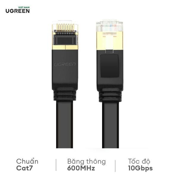 Cáp mạng 2 đầu đúc Cat7 UTP dạng dẹt UGREEN NW106