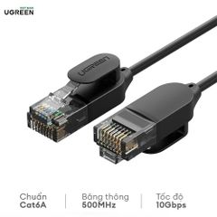 Cáp mạng Cat6 10Gbps tròn UGREEN NW122 Truyền tải tốc độ nhanh lên đến 10Gbps - Băng thông 500MHZ