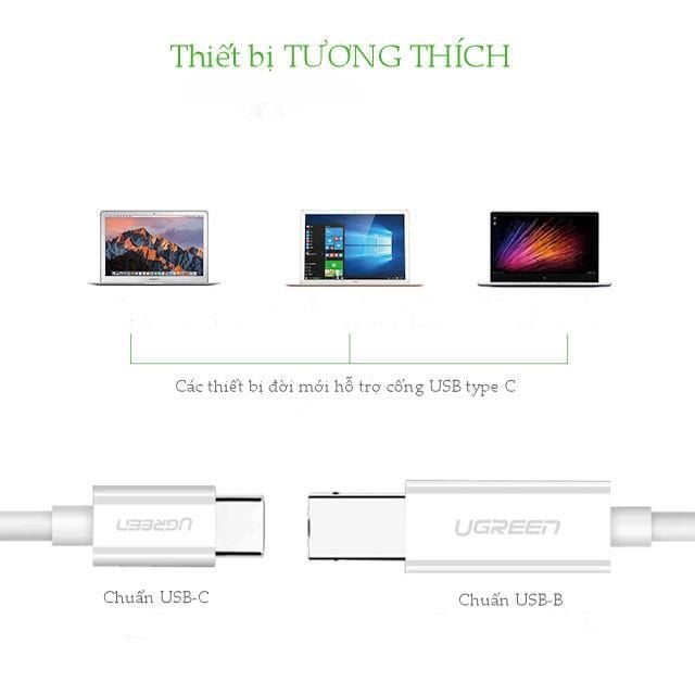 Cáp máy chuyển USB-C sang máy in Ugreen US241