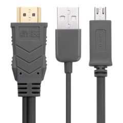Cáp MHL Micro USB (11pin) sang HDMI dài 2M UGREEN MH102 – 20139 (màu đen).