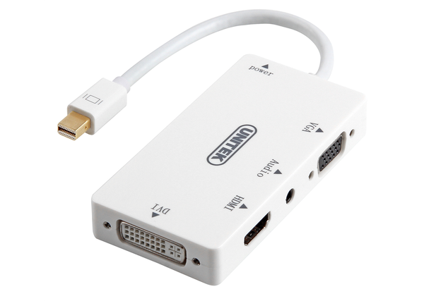 Cáp Mini Displayport -> HDMI + DVI + VGA + AUDIO UNITEK Y-6354