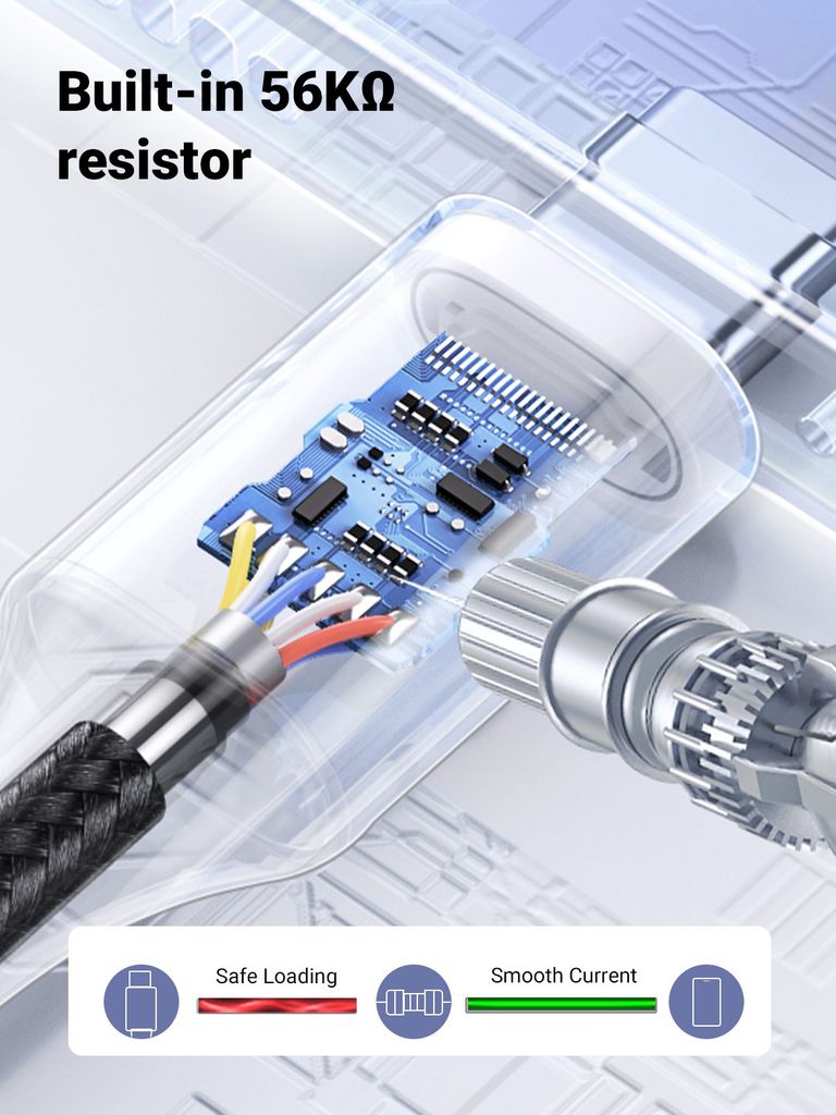 Cáp sạc nhanh Type C UGREEN US288  USB-A 2.0 to USB type C - Mạ Niken, Vỏ Nhôm Bện