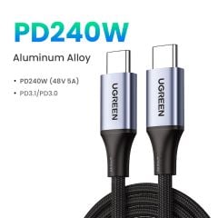 Cáp sạc nhanh và truyền dữ liệu Type C 240W Ugreen US535
