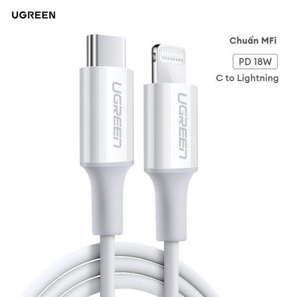 Cáp sạc nhanh IPhone Type C 18W truyền dữ liệu UGREEN US171