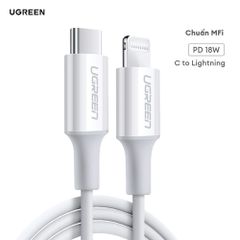 Cáp sạc nhanh IPhone Type C 18W truyền dữ liệu  UGREEN US171