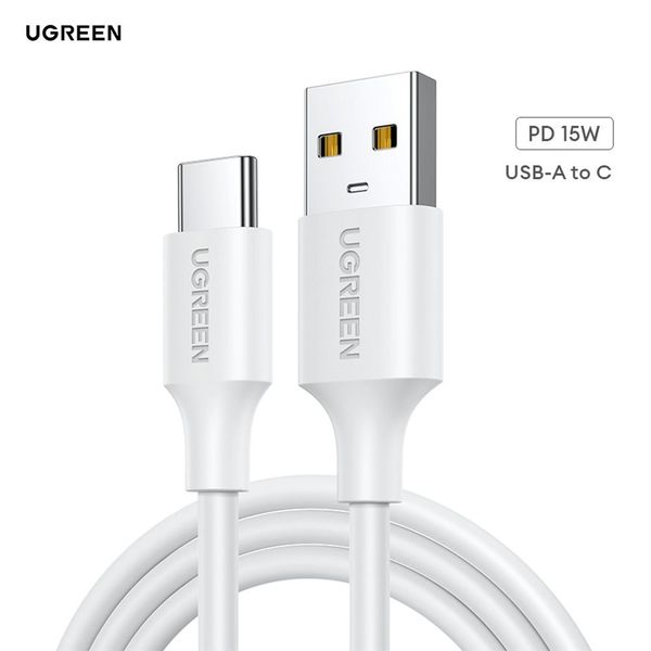Cáp sạc nhanh Type C UGREEN US287 – Dòng sạc tối đa 3A, tương thích nhiều dòng điện thoại khác nhau