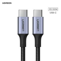 Cáp sạc nhanh 2 đầu Type C sạc nhanh PD100W UGREEN US316