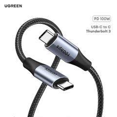 Cáp sạc nhanh Thunderbolt Type C Ugreen US355 truyền hình ảnh