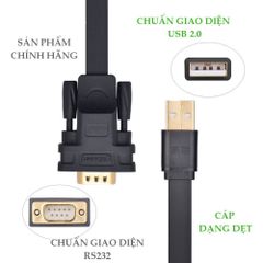 Cáp lập trình cổng COM USB 2.0 RS232 UGREEN CR107