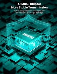 Hộp đựng ổ cứng di động SSD và HDD 2,5 inch UGREEN 10904 – Tốc độ truyền 5Gbps, tương thích ngược với USB 2.0 / 1.1