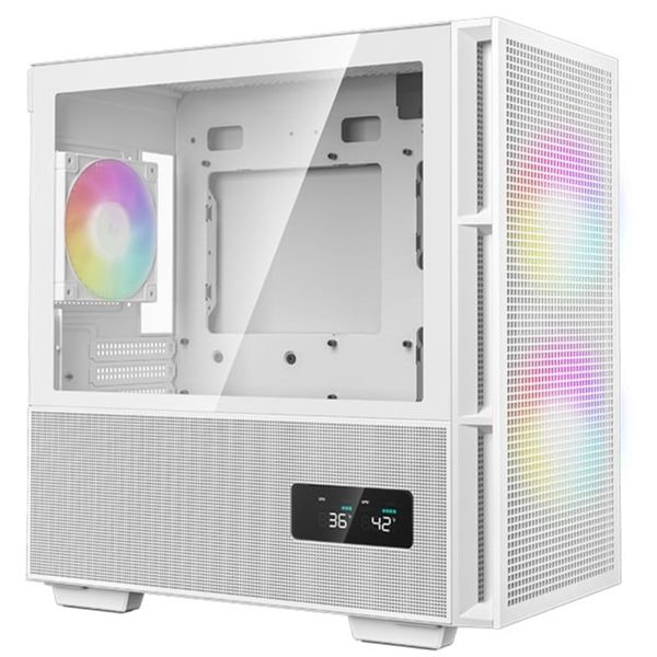 Case Deepcool CH360 DIGITAL WH Mid-tower mATX ARGB - White