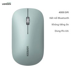 Chuột Máy Tính Bluetooth Ugreen MU001 – Hỗ Trợ Kết Nối USB 2.4G  4 mức DPI, nút nút bấm Silent
