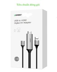 Cáp chuyển đổi USB (Micro Lightning Type-C) sang HDMI dài 1.5m UGREEN 50291