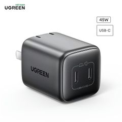 Củ sạc nhanh 45W Ugreen CD294 chân tròn công nghệ GaN