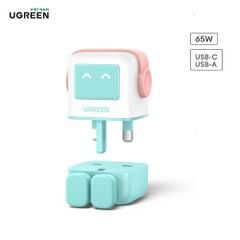 Củ sạc nhanh 65W RoboGaN Mini Ugreen CD361 sạc nhanh 65W, chân dẹt