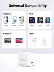 Củ sạc nhanh GaN Ugreen 40918 30W USB-C