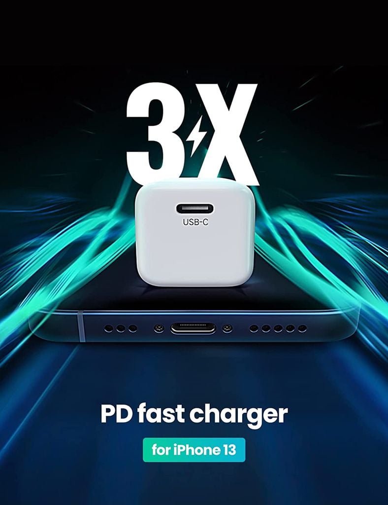 Củ sạc nhanh Type C 20W UGREEN 10219 nhỏ gọn nhỏ gọn, sạc nhanh đầu USB-C