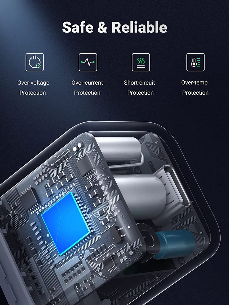 Củ sạc nhanh Type C 20W UGREEN 10219 nhỏ gọn nhỏ gọn, sạc nhanh đầu USB-C