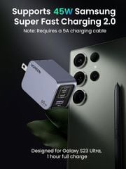Củ sạc Type C 65W Nexode Pro UGREEN X755 2 cổng Type C, 1 cổng USB-A