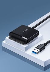 Bộ chuyển đổi ra ổ cứng và SSD SATA UGREEN CM257 Có nguồn DC 5.5mm – Tốc độ truyển tải lên đến 5Gbps