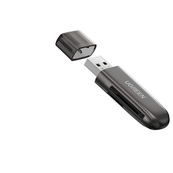 Đầu đọc thẻ TF SD UGREEN CM406 đọc 2 thẻ một lúc Cổng USB 3.0 truyền tải tốc độ cao 5Gbps