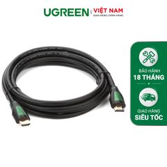 Dây cáp HDMI 2.0 4K/60Hz UGREEN HD116 thuần đồng khử Oxy hóa, dài 0.5m 1m 2m 3m – Tương thícmartTV, đầu DVD, Set top box, máy chiếuh với S