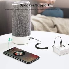 Bộ thu Bluetooth 5.0 UGREEN CM309 – Tích hợp mic đàm thoại trên ô tô –  Kết nối đồng thời 2 thiết bị hỗ trợ nghe và gọi