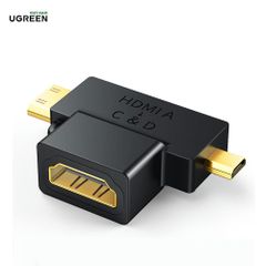 Đầu chuyển HDMI sang Mini HDMI và Micro HDMI UGREEN HD129