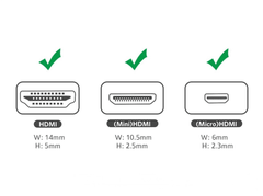 Đầu chuyển HDMI sang Mini HDMI và Micro HDMI UGREEN HD129