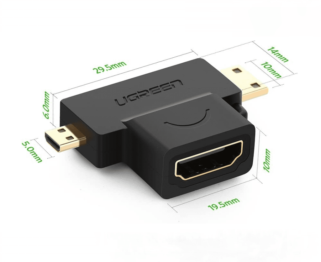 Đầu chuyển HDMI sang Mini HDMI và Micro HDMI UGREEN HD129