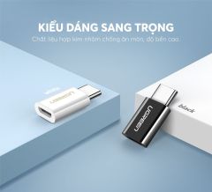 Đầu chuyển Micro USB cái sang USB-Type C  UGREEN US189