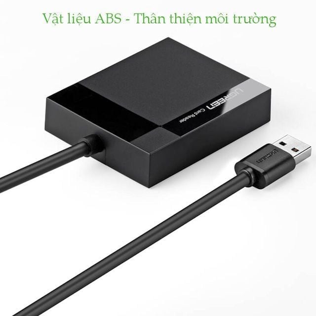 Đầu đọc thẻ Ugreen CR125 đầu vào USB 3.0 siêu nhanh