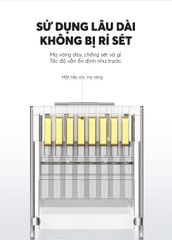 Đầu (hạt) bấm mạng RJ45 cho dây CAT6 bọc inox chống nhiễu UGREEN NW111