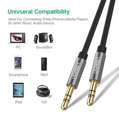 Dây cáp 3.5mm hai đầu đực đầu mạ vàng 24K Ugreen AV119
