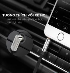 Dây Audio 3.5mm dẹt 1 đầu vuông 90 độ TPE UGREEN AV119