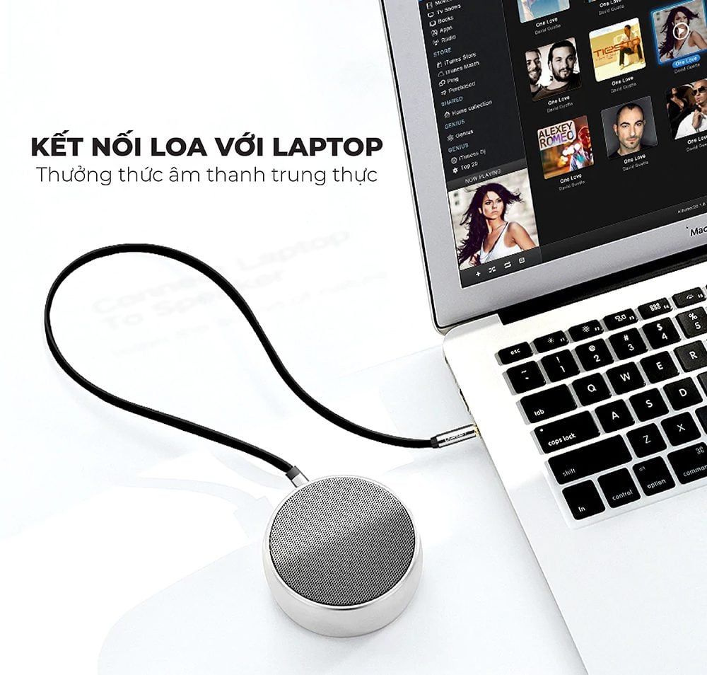 Dây Audio 3.5mm dẹt 1 đầu vuông 90 độ TPE UGREEN AV119