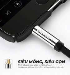 Dây Audio 3.5mm dẹt 1 đầu vuông 90 độ TPE UGREEN AV119
