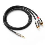 Dây Audio 3.5mm ra 2 đầu RCA (Hoa sen) dài 2M UGREEN AV116 – 10584