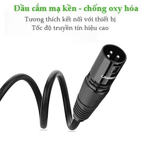 Dây nối dài XLR (Cannon) 3-pin UGREEN AV130