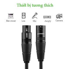 Dây nối dài XLR (Cannon) 3-pin UGREEN AV130