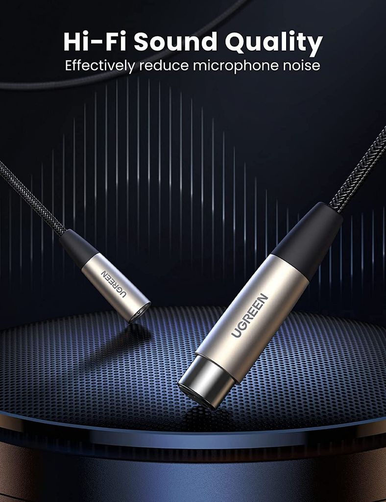 Dây Audio nối dài MIC XLR dây dù bện UGREEN AV185