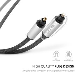 Dây audio quang (Toslink Optical) đầu nhôm UGREEN AV108