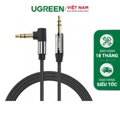 Dây AV 2 đầu 3.5mm vuông góc dài 3M UGREEN AV139 30560