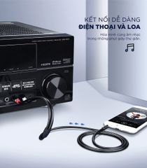 Dây cáp Audio 3.5mm ra 2 đầu RCA (Hoa sen) dài 5M UGREEN AV116 10591