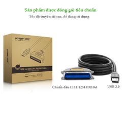 Dây cáp máy in USB sang IEEE1284 Parallel dài 1-2m UGREEN CR124
