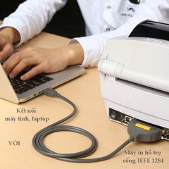Dây cáp máy in USB sang IEEE1284 Parallel dài 1-2m UGREEN CR124