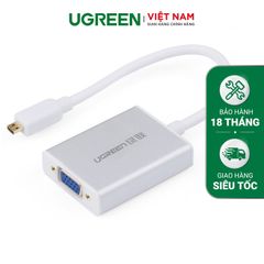 Dây chuyển đổi micro HDMI male to VGA female, Ugreen 40222 – dài 15cm