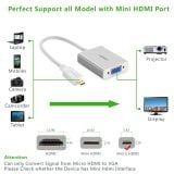Dây chuyển đổi micro HDMI male to VGA female, Ugreen 40222 – dài 15cm
